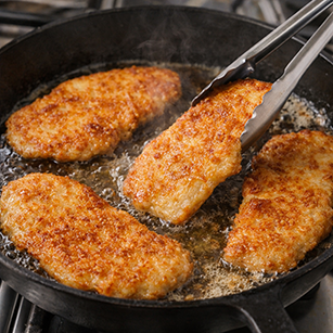 Schnitzel braten